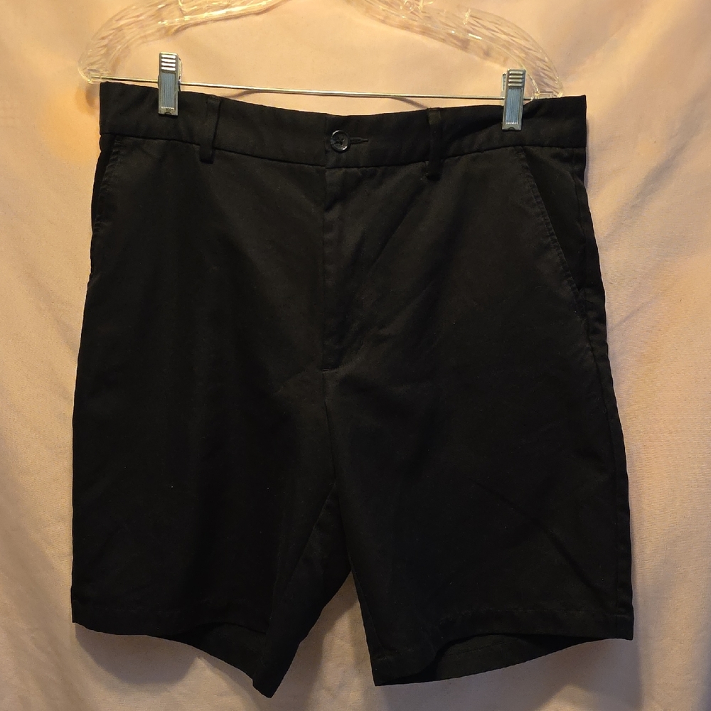 Greg Norman Men's Black Dressy Shorts Waist 34 (Matt #56)
